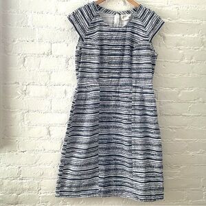 Mata Traders Sienna A-Line Dress Blue Geometric Print 100% Cotton 
Size Medium